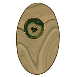 Green Agate Oval