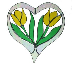 Tulips in a heart