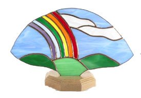 Rainbow Fan Lamp