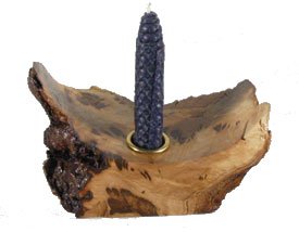 Cherry Burl Candle Holder